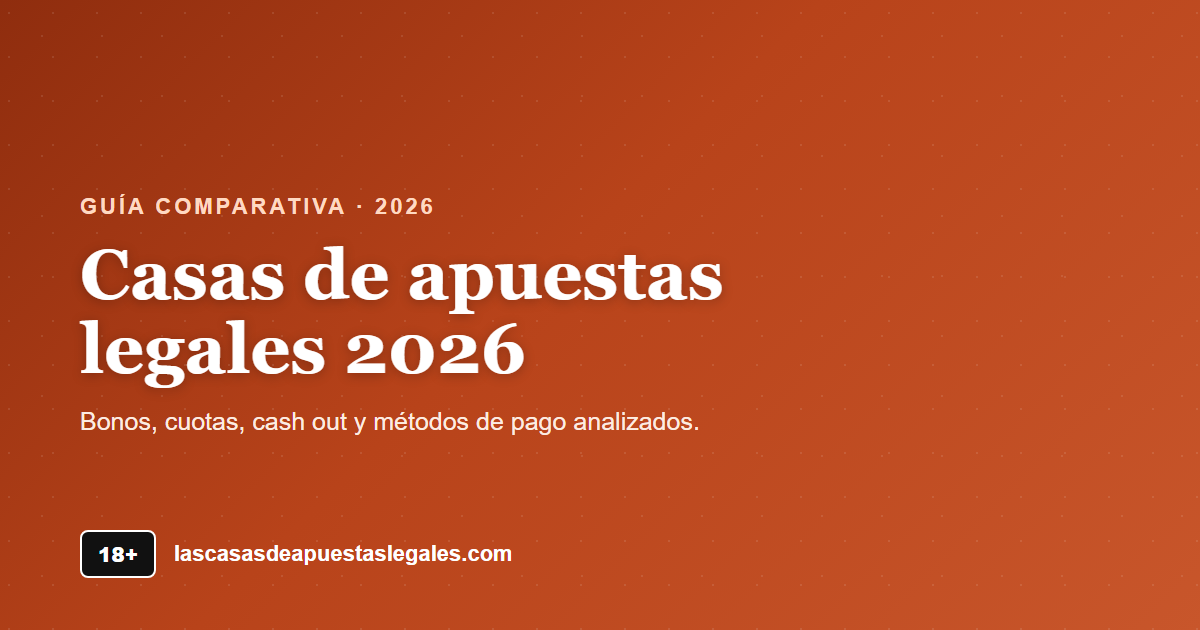 Casas de apuestas legales